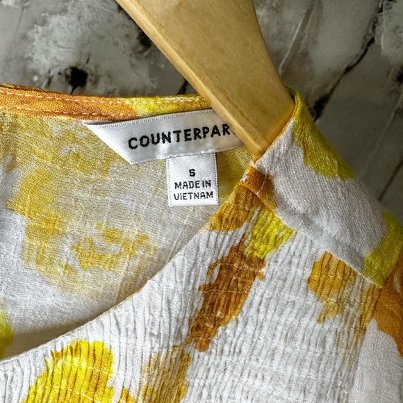 NWT - Counterparts - Floral Blouse - Golden Delight - Small - Picture 4 of 5